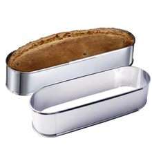 Fôrma de pão francês ajustável de aço inoxidável, forma oval para bolo, mousse, ferramenta de cozimento, utensílio para confeitaria 2024 - compre barato