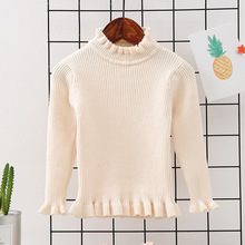 Children's Sweaters Baby Girl Cotton Wool Tops 2019 New Kids Girls Pullovers Sweaters Baby Girl Solid Cute Knitting Bottoming 2024 - buy cheap