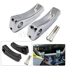7/8"22MM Motorcycle Heightening Fixed seat Clamps Risers Handlebar Bar Risers Mount For Yamaha XV 125 250 400 Tmax 500 530 R1 2024 - buy cheap