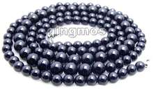Super Long 33" Black 4-8mm High quality Round beads Necklace -nec5794 Wholesale/retail 2024 - buy cheap