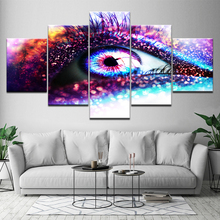 Modular Canvas Wall Art Picture Living Room Home Decor 5 Panels Colorful Eyes Painting Modular HD Print Poster Framework 2024 - buy cheap