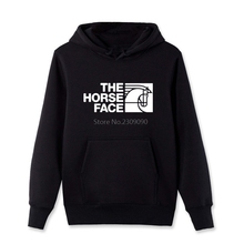 The Horse Face sweatshirts Men Casual Cotton New Fashion New Spring autumn Fleece Funny Riding Horse sweatshirt Hip Hop Tops 2024 - buy cheap