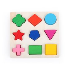 Baby Recognition Color Shape Logic Learning Intelligence Toys Wooden Geometric Blocks Matching Building Blocks Educational Gift 2024 - buy cheap