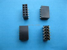 6 Pcs Gold Plated SMT SMD 2.54mm 2x5 10pin Breakable Female Pin Header Connector Double Row Strip 2024 - buy cheap