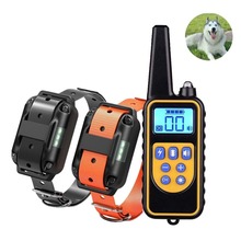 Waterproof Dog Training Collar With LED Light Rechargeable Remote Control Vibration Shock Pet Dog Stop Bark Collar Train Device 2024 - buy cheap