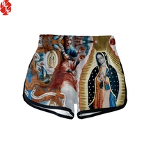 Pantalones cortos con estampado 3D de "Our Lady of Guadalupe" para mujer, Shorts de moda, informales, sexys, adecuados para el verano, 2018 2024 - compra barato