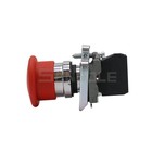 Tipo auto-bloqueio botão interruptor XB4-BT42 Normalmente fechado Cabeça de Cogumelo Botão de Bloqueio Switches Calibre 22mm vermelho - foto 2026