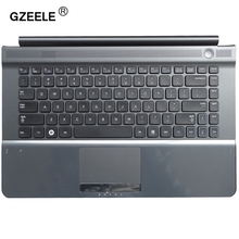 GZEELE-teclado de ordenador portátil para Samsung RC410, RC420, RV420, RV413, RV412, RC415, carcasa superior, reposamanos, bisel, inglés, EE. UU., nuevo 2024 - compra barato