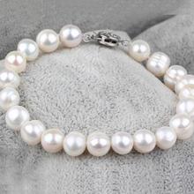 Bridal Pearl Bracelet Natural White Pearl Wedding Bracelet 9-10mm Bridesmaid Bracelet Flower Girl Bracelet. 2024 - buy cheap