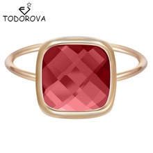 Todorova элегантные брендовые ювелирные изделия кольцо антикварные кристаллы обручальные кольца для женщин и девушек бижутерия 2024 - купить недорого
