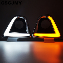 CSGJMY  led car drl daytime running lights fog lamp hole with turn signal lamp for Mazda cx-5 cx5 cx 5 2012 2013 2014 2015 2016 2024 - buy cheap