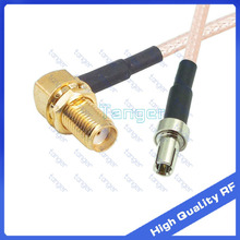 SMA female jack right angle to TS9 male plug with 20cm 8" 8inch RG316 RG-316 and RF Coaxial Pigtail Jumper High Quality cable 2024 - buy cheap