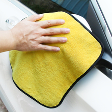 1 шт. впитывающее полотенце из микрофибры для чистки автомобиля, сушильная ткань для ухода за автомобилем, полировка автомобиля, мытье, плюшевое полотенце для Toyota 2024 - купить недорого
