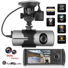 2.7 inch Dual Lens LCD HD Car Auto DVR Camera GPS Logger G-sensor Dash Cam Rearview Mirror Digital Video Registratory Recorder 2024 - buy cheap