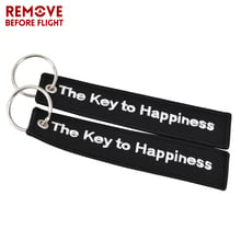 10 PCS/LOT Fashion Motorcycle Key Chain Tag The Key to Happiness Keychain for Motorcycle Gifts Motor Key Fobs Key Ring Chaveiro 2024 - buy cheap