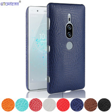 For Sony Xperia XZ2 Premium Crocodile Skin Leather Bumper Case H8116 H8166 Ultra Thin Shell H 8116 8166 Hard PC Shockproof Cover 2024 - buy cheap