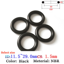 CS1.5mm ID11.5-29.0mm NBR Fluoro Rubber O-Ring Washer Seal Plastic gasket Silicone ring film oil and water seal gasket sealing 2024 - buy cheap