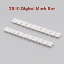 ZB10 blank marker strips for UK10N Din Rail Terminal Blocks Mark bar morsettiera ZB-10 bornier terminals marking lab 2024 - buy cheap