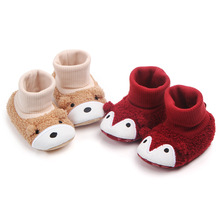 Unisex Baby Shoes For Boy And Girls Newborn Fox Bootie Winter Warm Infant Toddler Crib Shoes Classic Floor First Walkers TS109 2024 - buy cheap