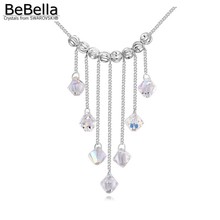 BeBella, хрустальные бусы, ожерелья с подвесками-кисточками, сделанные с австрийскими кристаллами от Swarovski, элементы для женщин, свадебные украшения 2024 - купить недорого