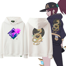 Traje de Cosplay de LOL K/DA KDA Akali, Sudadera con capucha, jersey de S-4XL, camiseta Unisex, 2019 2024 - compra barato