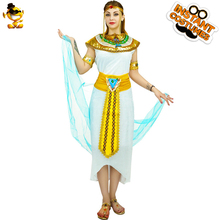 Halloween Girls Cleopatra Fancy Dress Women Cosplay Ancient Egyptian Queen Long Dress Ladies Party Costume 2024 - buy cheap