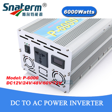 P-6000 6KW/6000W (Peak 12KW) Solar off grid Power Inverter DC 12V/24V/48V/60V/72V to AC 220V 230V 240V Modified Wave Converter 2024 - buy cheap