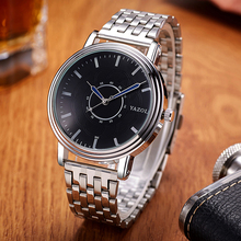 YAZOLE Men's Top Brand Watches Luxury Full Steel Men's Watch Men Watch Fashion Wrist Watch Clock erkek kol saati reloj hombre 2024 - купить недорого