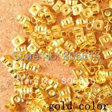 6*4MM 1000Pcs Gold Plated Earring Back Studs Jewelry Fittings/Accessories 2022 - buy cheap