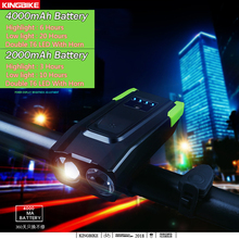 BATFOX 2 XML-T6 LED Smart Touch Headlight Built-in USB Rechargeable Battery + Handlebar Mount Bicycle Light 6 Models Bike Light 2024 - buy cheap