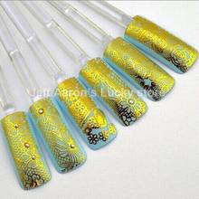 10pcs/lot Beauty 3D Nail Art Decals Stickers  For Nail Tips Decoration Tools Gold Flower Lace Design Nail Supplies 2024 - buy cheap