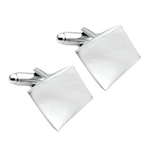 2pcs Stainless Steel Classic Oval Men's Shirts Cufflinks Groom Wedding Business, Silver, 1 Pair Set 2024 - buy cheap