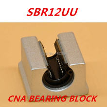 Bloque de rodamiento de bolas lineal CNC, enrutador SBR12UU de 12mm, 4 unidades por lote, envío gratis 2024 - compra barato