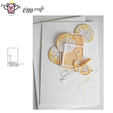 Piggy craft corte de metal morre molde 2 pçs amor quadro carta scrapbook papel ofício faca molde lâmina punch stencils dados 2024 - compre barato