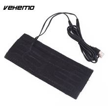 Vehemo Heating Pad Electric Heating Pad Black USB Carbon Fiber Universal Heated Seat Cushion Car Interior Seat Cover 2024 - buy cheap