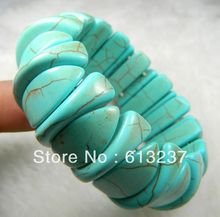 Fashion 10-24mm 8-27mm green Turkey calaite stone beads strand bracelet for women elegant gifts jewelry 7.5inch MY4068 2024 - buy cheap