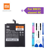 Xiaomi bateria de telefone original bm35 3080mah, para xiaomi mi 4c mi4c alta capacidade, bateria de substituição de alta qualidade, pacote de varejo 2024 - compre barato