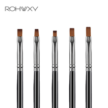 ROHWXY Professional Nail Art Brush Set Line Drawing Painting Pen UV Gel Polish For Designs Acrylic Manicure Brush For Gradient 2024 - buy cheap