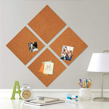 4PCS 30x30cm Cork Board Self-adhesive Wall Bulletin Board Memo Pin Letter Message Board Prikbord Photos Display Wall Decoration 2024 - buy cheap