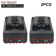Baterías de litio de repuesto para Bosch, baterías recargables de 18V, 5000mAh, BAT618, BAT622, herramientas eléctricas GSR 18v-Li, 2 uds. 2024 - compra barato