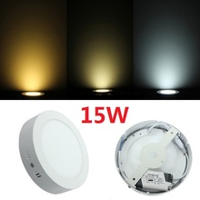 Free Shipping 20pcs 15W Surface Ceiling Panel Light Round Shape, AC85-265V, Driver Included 2024 - buy cheap