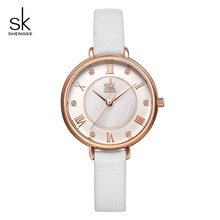 Shengke relojes de Mujer creativa Simple Dial señoras Reloj de pulsera Reloj de cuarzo Bayan Kol Saati Relogio femenino Reloj de Mujer # K9002 2024 - compra barato