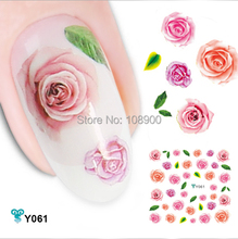 Beautiful Water Decals Butterfly  Flower Nail Art Stickers 6 PCS Nail Design Sticker Wraps 2024 - buy cheap