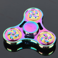 windmill Rainbow Hand Spinner Metal Tri-Spinner EDC Hand Finger Spinner ADHD Focus Anxiety Relief Stress Gift Toys Kids 2024 - buy cheap