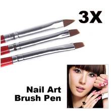 1Set/3PCS Soft and Professional Pen UV Gel Drawing Painting Nail Art Brushes Manicure Nail Tools      88 SK88 2024 - buy cheap