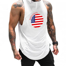 Muscleboys suéter com capuz de algodão masculino, camiseta de malha sem mangas para homens, roupa fitness para musculação e regata, camisa para academia 2020 2024 - compre barato