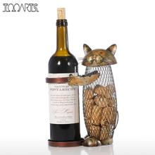 Tooarts Cat красное вино стойки пробки контейнер держатель бутылки Кухня бар Дисплей вина металла подарок корабля рукоделие животных вина стоят  держатель для вина 2024 - купить недорого