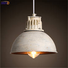 Country Style Lid Hanging Lamp Vintage Iron Pendant Light Industrial Loft Retro Droplight Bar Bedroom Restaurant Home Lighting 2024 - buy cheap