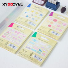 XYDDJYNL 70 unids/paquete de papel Kawaii, adhesivo de papelería álbum de recortes diario, pegatinas de decoración de bronce creativas, papelería 2024 - compra barato