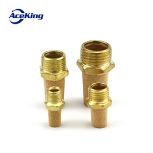 Pneumatic brass muffler convex head BSL M5 1/8" 1/4" 3/8" 1/2" fittings eliminate noise air valve connector copper noise 2024 - buy cheap